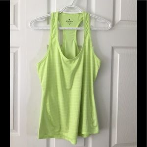 Athleta lime green racer back top